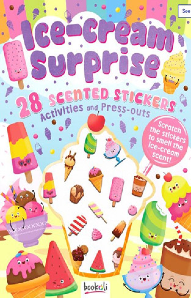 Ice cream Surprise  28 scented stickers activities and press outs